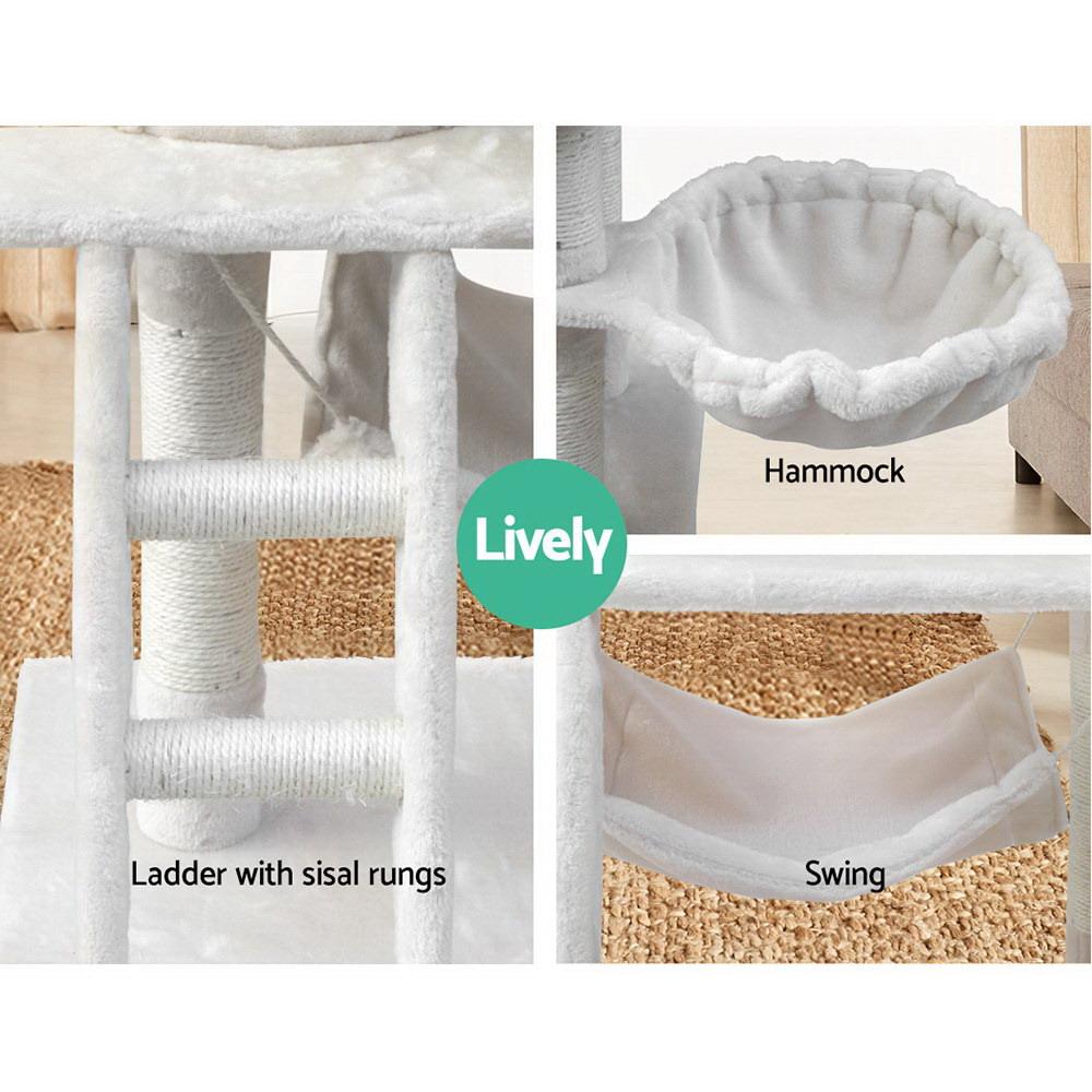 i.Pet Cat Tree 141cm Tower Scratching Post Scratcher Condo Wood House