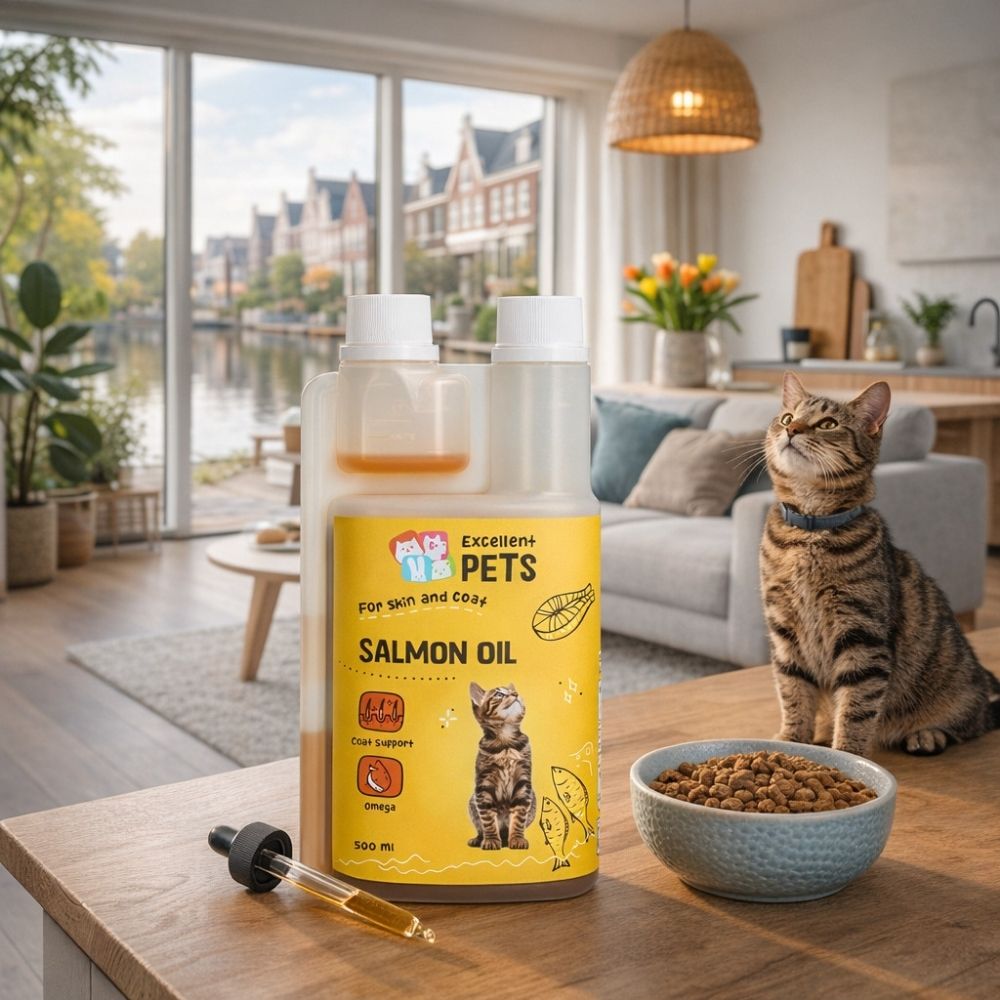 Excellent Pets Zalmolie voor Katten 500 ml - Afbeelding 2