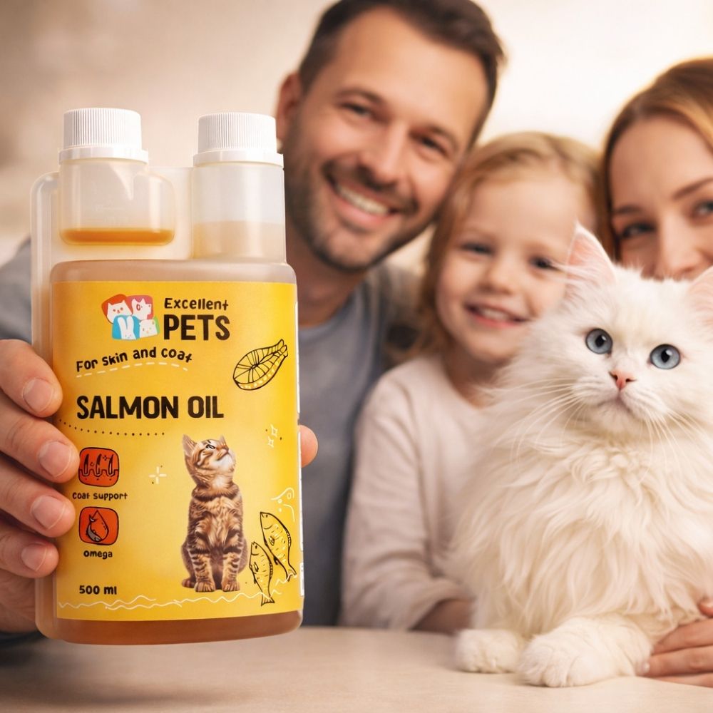 Excellent Pets Zalmolie voor Katten 500 ml - Afbeelding 4