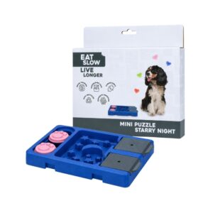 Eat Slow Live Longer Mini Puzzel Sterrennacht