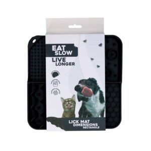 Eat Slow Live Longer Likmat Rechthoekig Grijs